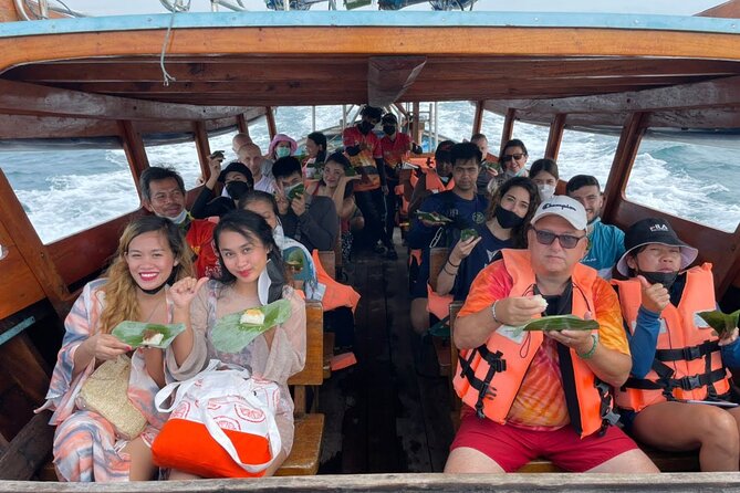 4 Islands Snorkeling Tour by Longtail Boat from Krabi with Walk on Tombolo - Walking the sandbar at Tup and Mor