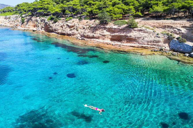 Athens: Full-Day Island Hopping Cruise with Lunch and Swimming - Agistri: pine hills and a relaxed first stop