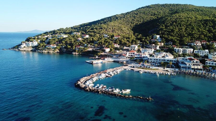 Athens: Full-Day Island Hopping Cruise with Lunch & Transfer - Agistri brings pine trees and village lanes