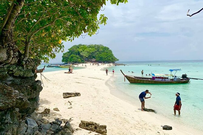 Best of Krabi 7 Islands Sunset Tour Speedboat/Long Tail Boat - Railay Bay and the limestone walls