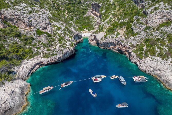 Blue Cave and Hvar 5 Islands speedboat tour | from Split&Trogir - Stiniva Cove for a short Adriatic stop