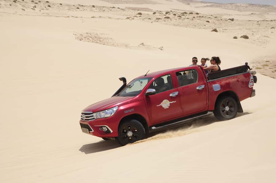 Boavista: 4x4 Island Tour, Santa Monica, Dune, Caves & Lunch - Pickup times and the shape of your day
