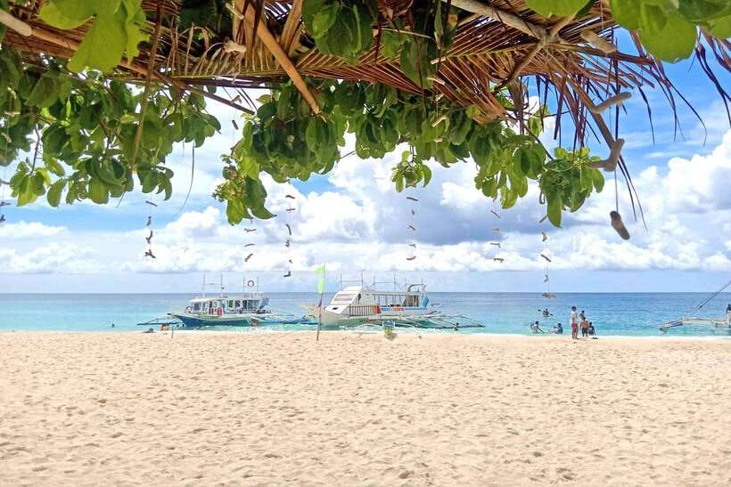 Boracay: Island Hopping with Crystal Kayak & Helmet Diving - Crystal kayaks and the photo stop