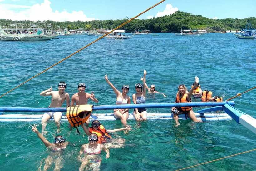 Boracay: Island Hopping with Crystal Kayak & Helmet Diving - The guides and the feel of the day