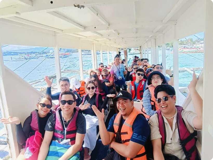 Boracay: Parasailing, Island Hopping, ATV Ride and Kawa Bath - Buffet lunch breaks up the morning