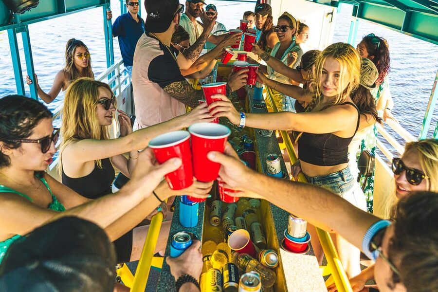 Clearwater: Island Hop and Dolphin Watch Boat Tour - BYOB, coolers, music, and the party mood