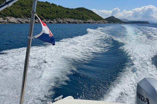 Dubrovnik Elaphiti Blue cave best offer private speedboat tour - Lopud’s car-free village and monastery