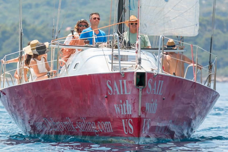 Dubrovnik: Private Elaphiti Islands Sailing Tour - Leaving Lapad Bay by dinghy