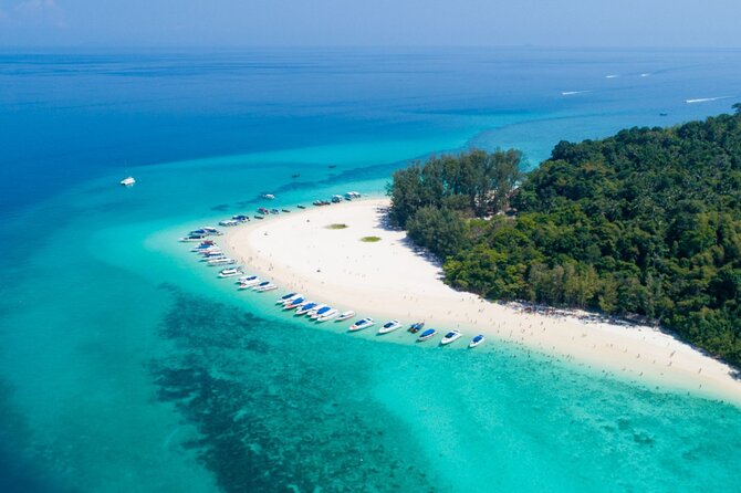 Early Bird Phi Phi 4 Islands by Speedboat 2 Trips in 1 Day - Phi Phi Leh begins with limestone and clear water