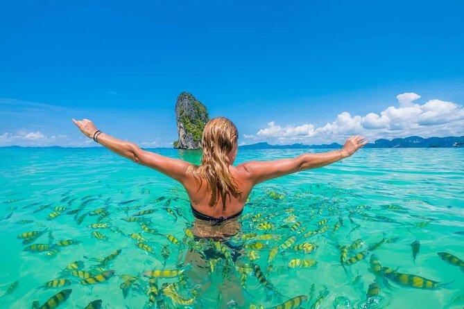 Early bird Phi Phi islands and 4 Islands by Speedboat Tour - Viking Cave, Monkey Beach, and Phi Phi Don