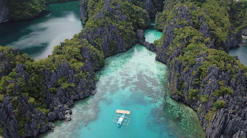 El Nido Private Tour A: Best Island Hopping - Big Lagoon, the morning’s grand entrance
