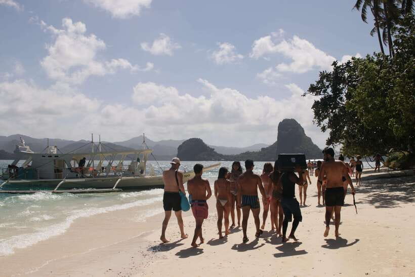 El Nido Private Tour A: Best Island Hopping - Seven Commandos Beach closes the day well