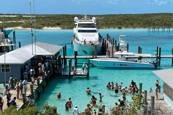 Exuma Island Hopping Swimming Pigs Tour with Lunch from Nassau - A sandbar finish in shallow, bright water
