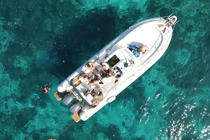 Favignana and Levanzo, Egadi islands tour by boat from Trapani - The first swim at Cala Azzurra