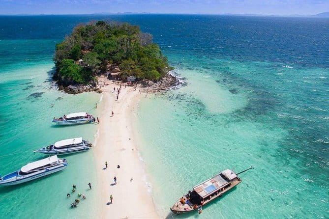Four Islands Day Tour from Krabi - Tup Island: the sand connection depends on the tide