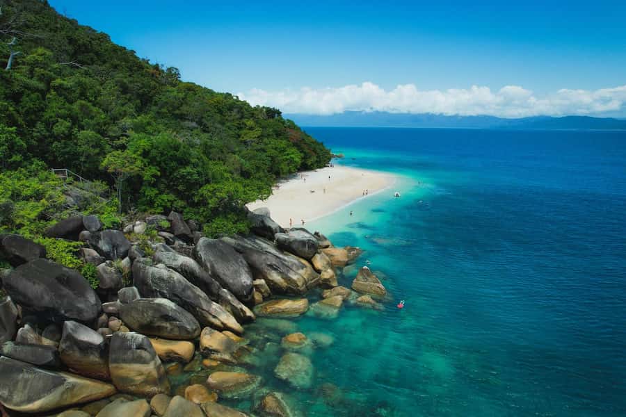 From Cairns: 2 Islands 1 day - Fitzroy & Green Islands - Fitzroy Island: forest trails, beach time, and reef viewing