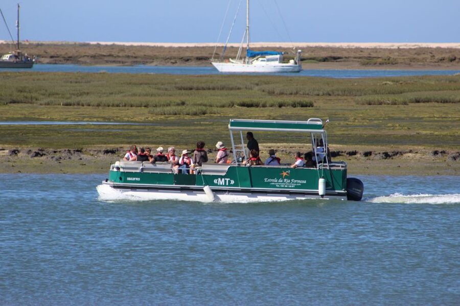 From Faro: 2-Island, 2-Stop Ria Formosa Catamaran Tour - Farol Island mixes a lighthouse with local life