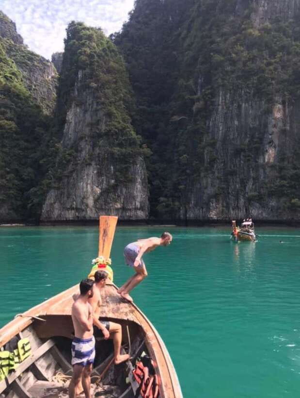 From Koh Phi Phi island and 7 Islands Long Tail Boat Trip - Viking Cave and Pi Leh Lagoon