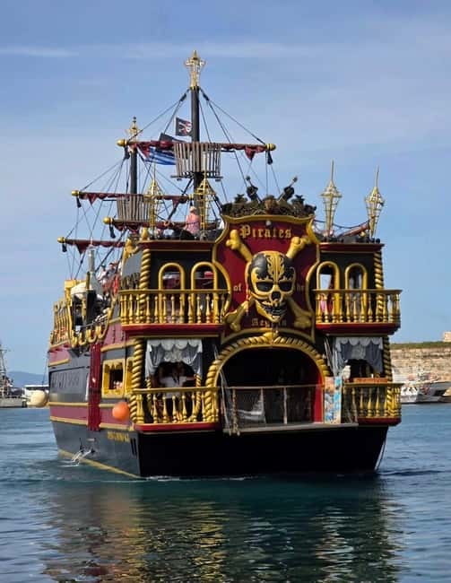 From Kos: 3-Island Boat Trip with BBQ & Water Slide - Boarding the Pirates of Kos at 10am