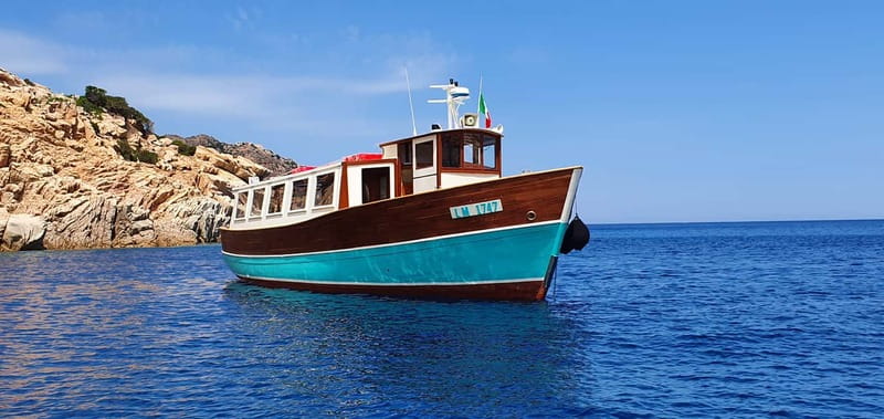From La Maddalena or Palau: Archipelago Boat Tour - The Capitano pools are your first swim