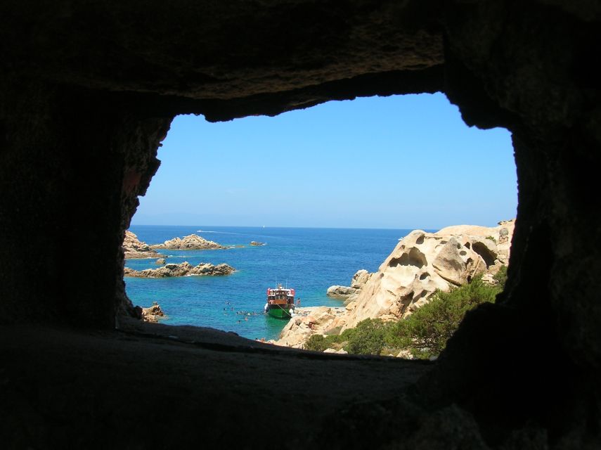 From La Maddalena or Palau: Archipelago Boat Tour - Cala Corsara on Spargi is the day’s grand finish