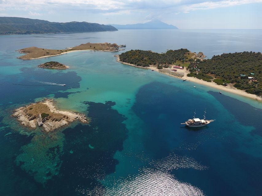 From Ouranoupoli: Blue Lagoon Two Island Cruise - Swimming in the clear water near Diaporos Island