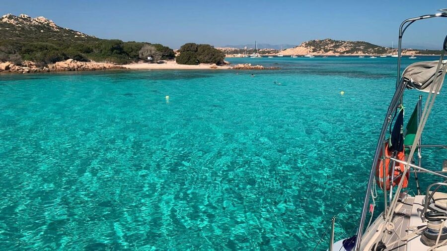 From Palau: Catamaran tour in La Maddalena Archipelago - Budelli, Razzoli, and the Natural Pools