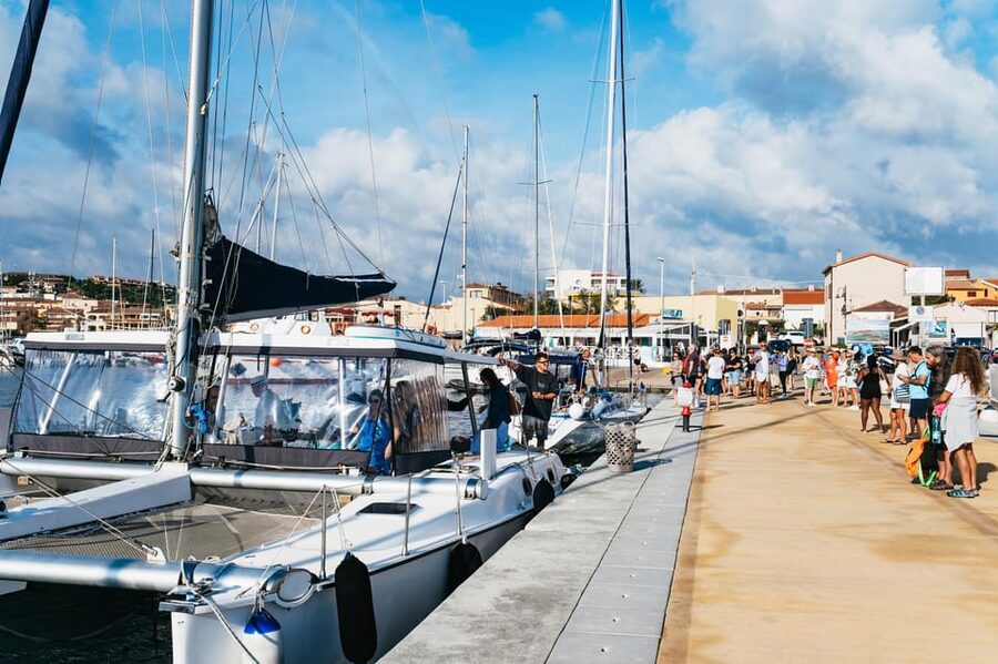 From Palau: La Maddalena Archipelago Catamaran Tour w/ Lunch - The crew and the small-group mood
