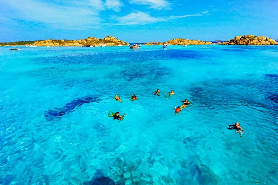 From Palau: La Maddalena Archipelago Day Tour by Boat - The boat, the crew, and what the day feels like
