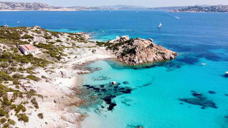 From Palau: La Maddalena Archipelago Yacht Tour with Lunch - Porto Madonna and the middle part of the day