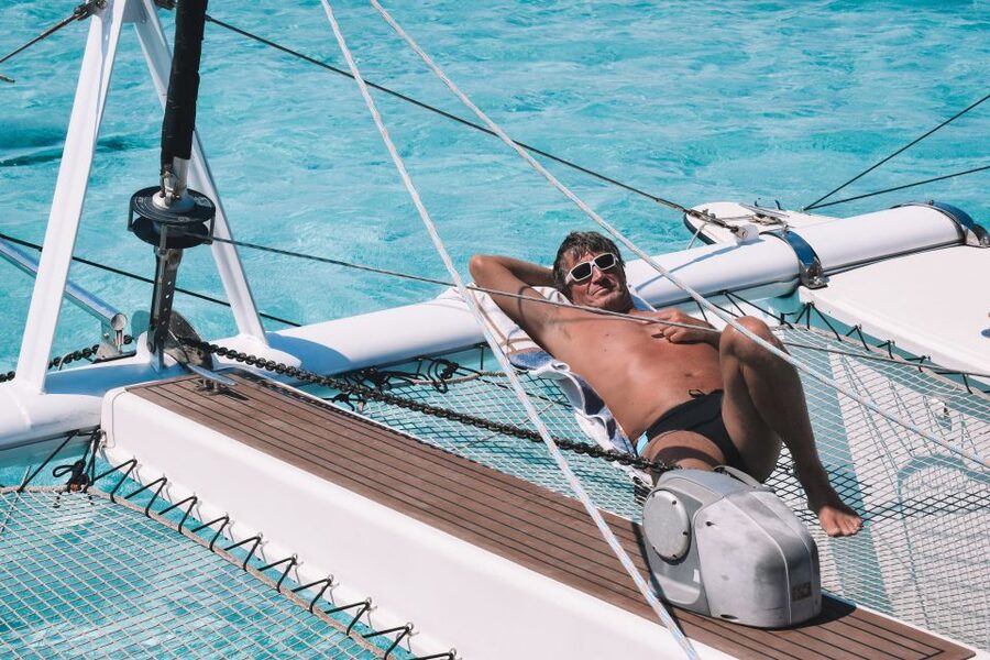 From Palau: La Maddalena Full-Day Archipelago Catamaran Tour - A flexible route through the archipelago