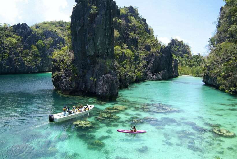 From Puerto Princesa: Day Trip to El Nido and Island Hopping - Secret Lagoon and the first swim