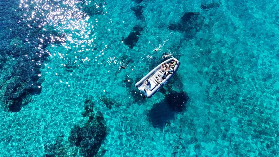 From San Teodoro: Tavolara Archipelago Dinghy Grand Tour - Ninety minutes to eat and walk on Tavolara