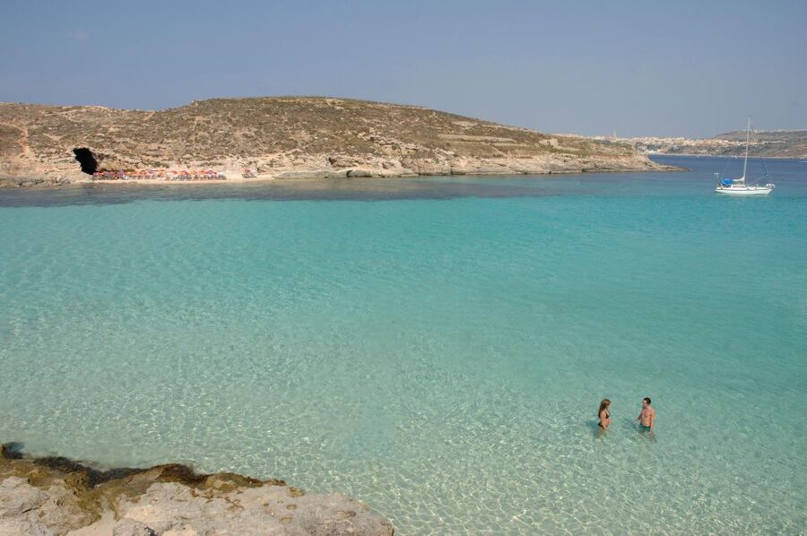 From Sliema or Bugibba: Two Islands Ferry to Comino and Gozo - Comino and the Blue Lagoon