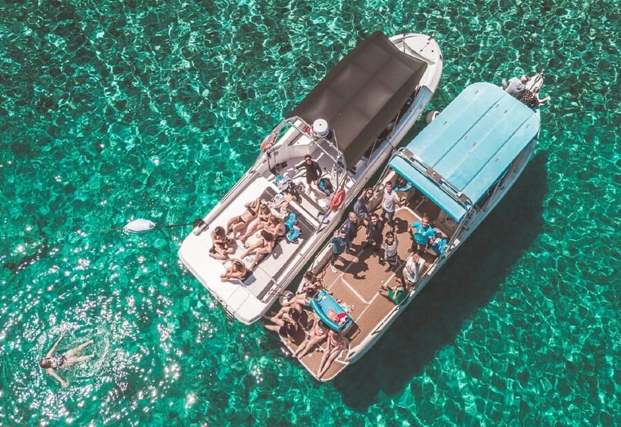 From Split: Blue Cave & 5 Islands Amazing Speedboat Tour - An hour in the Budikovac Lagoon