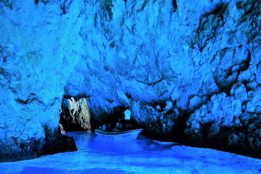 From Split: Blue Cave and 5 islands-Day Tour - Komiža: one useful hour on Vis