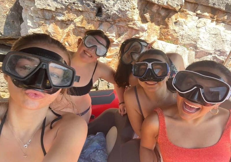 From Split: Blue Cave, Hvar, Mamma Mia, 5 Islands boat Tour - Komiža, the Mamma Mia harbor on Vis