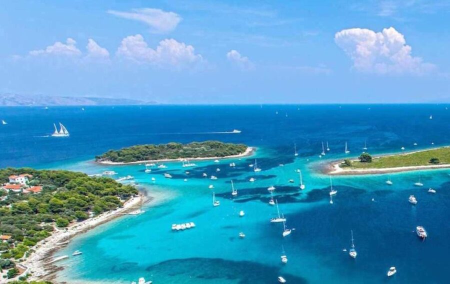 From Split: Blue Lagoon & 2 Islands half-day Private - The first quiet swimming stop