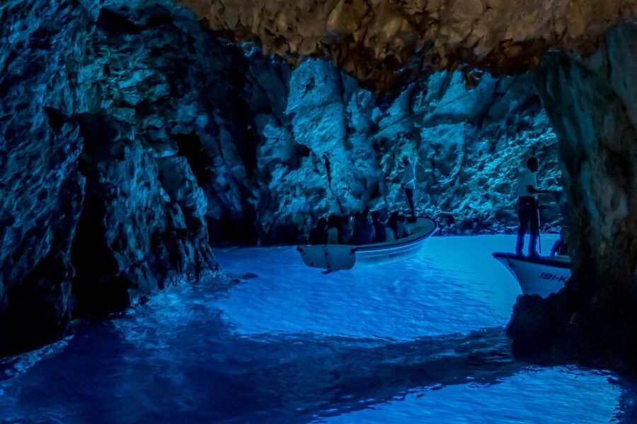 From Split, Croatia: Blue Cave & Hvar 5 Islands tour - Stiniva Cove is a short but useful swim