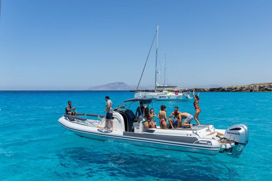 From Trapani: Egadi Islands Day Tour by Boat - Cala Azzurra and Cala Rossa