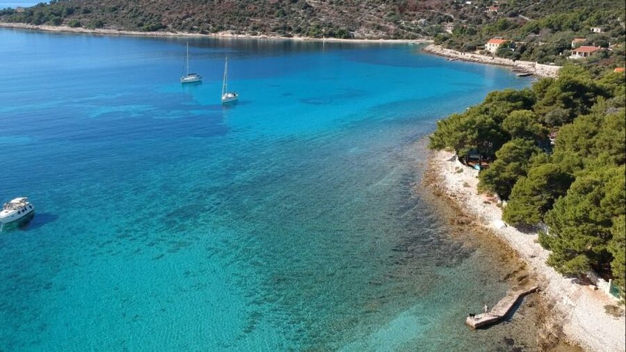 From Trogir: Three Islands Half-Day Speedboat Tour - Blue Lagoon: the main swimming stop