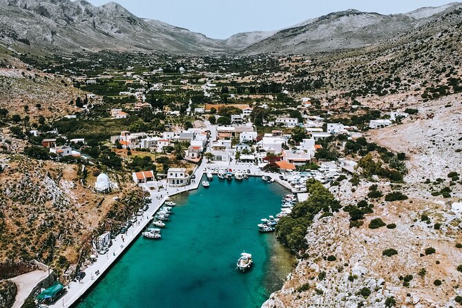 Full Day Boat Cruise to 3 Islands with optional pickup - Kalymnos and the fjord at Vathi