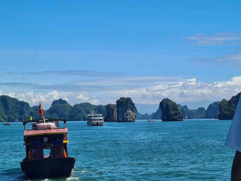 Full Day Boat Tour explore Cat Ba Archipelago & Lan Ha Bay - Swimming, beaches, and the option to stay dry