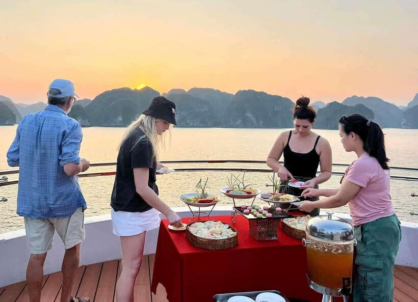 Full Day Boat Tour explore Cat Ba Archipelago & Lan Ha Bay - From Cat Ba Town to Lan Ha Bay at 8:30