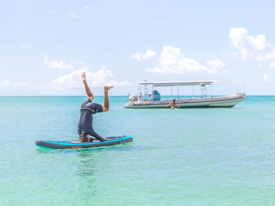 Hervey Bay: Exclusive Island Hopper Adventure Cruise - Snorkeling in the shallow bays