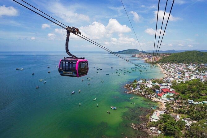Hon Thom cable car & 4-island hopping trip in Phu Quoc Island - The Hon Thom cable car over the sea