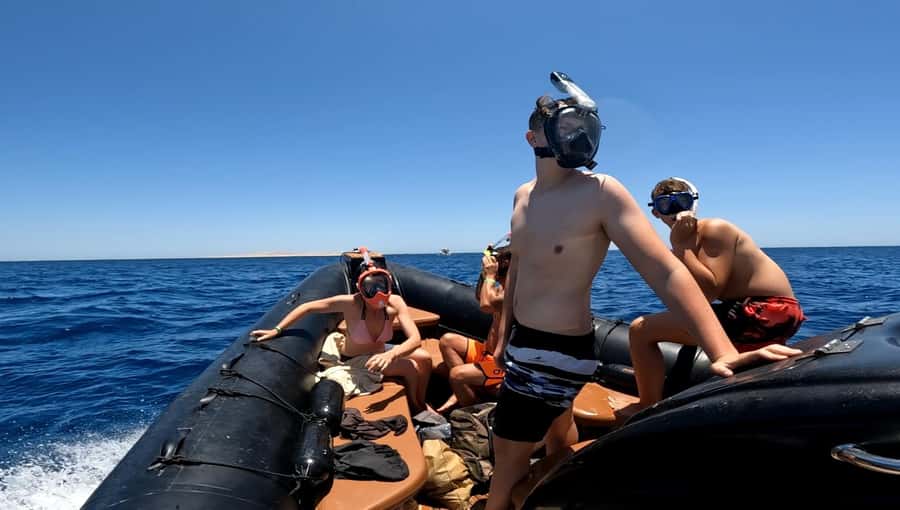 Hurghada: 3-Island Speedboat, Dolphin Watching & Snorkeling - Orange Bay: beautiful, popular and built for an hour