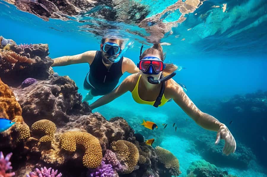 Hurghada: 3 Islands, Dolphins & Snorkel Yacht Trip w/ Lunch - What your eight hours on the Red Sea look like