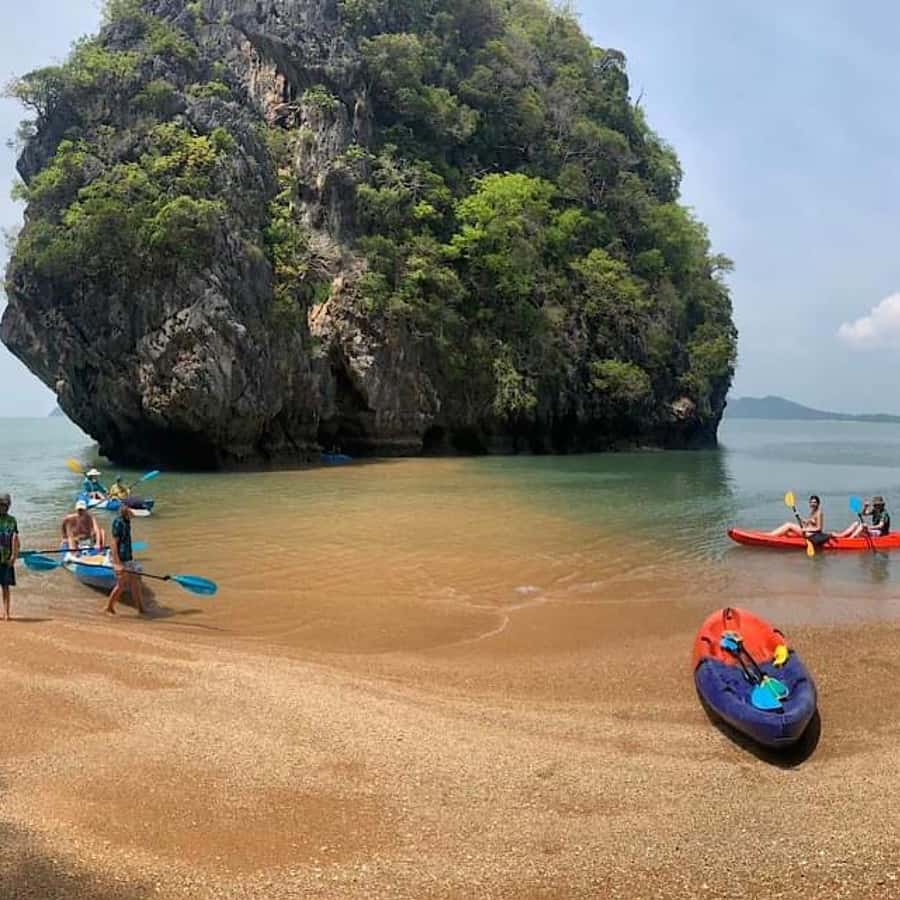 Ko Lanta: Full-Day Mangrove Kayaking 2Islands 2Caves 2 Kayak - Ghost Island Cave and the steep climb