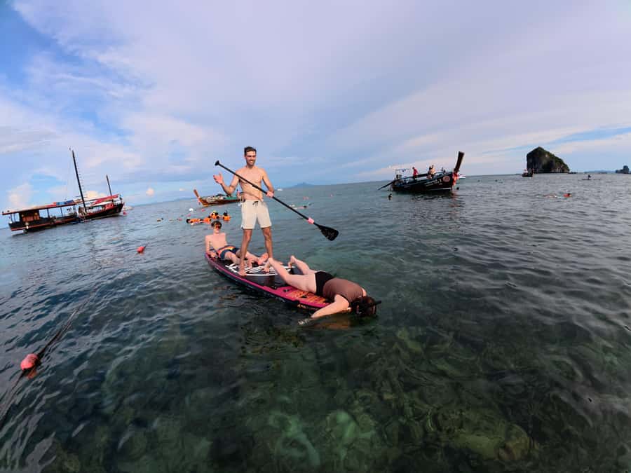 Krabi: 4-Island Sunset Snorkeling Tour & Bioluminescent Swim - Phra Nang Beach closes the daytime route